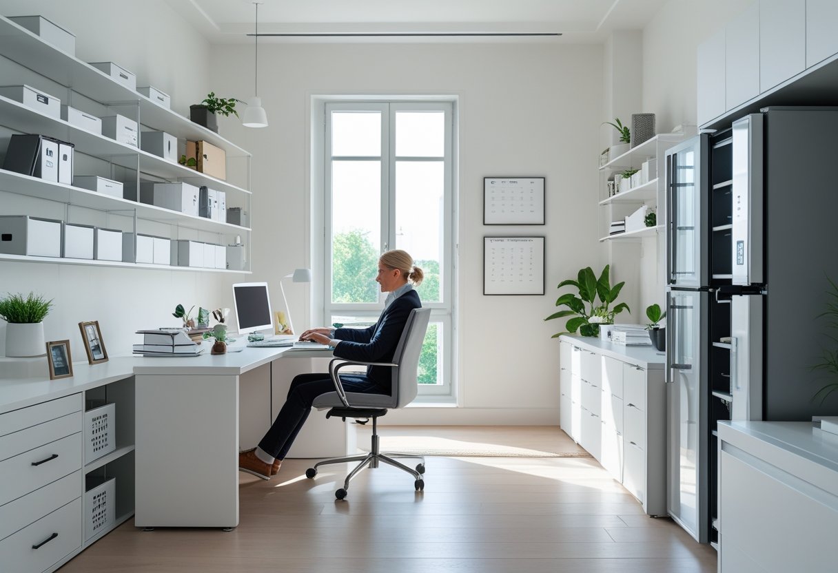 Sådan skaber du et funktionelt hjemmekontor med praktiske opbevaringsløsninger og køleskab med fryser tilbud