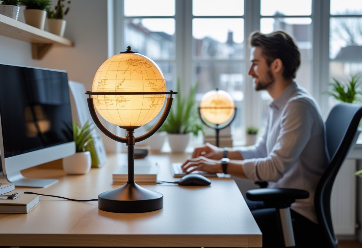 Sådan skaber du det perfekte arbejdsrum med en bordlampe med globusdesign